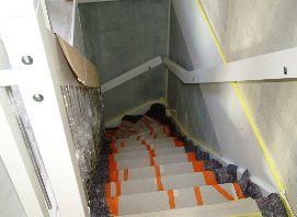 verpackt sind die Treppenstufen - 