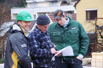 *Die drei von der Baustelle - Matthias, Uli, Felix -werden es richten...  Eine tolle Crew!